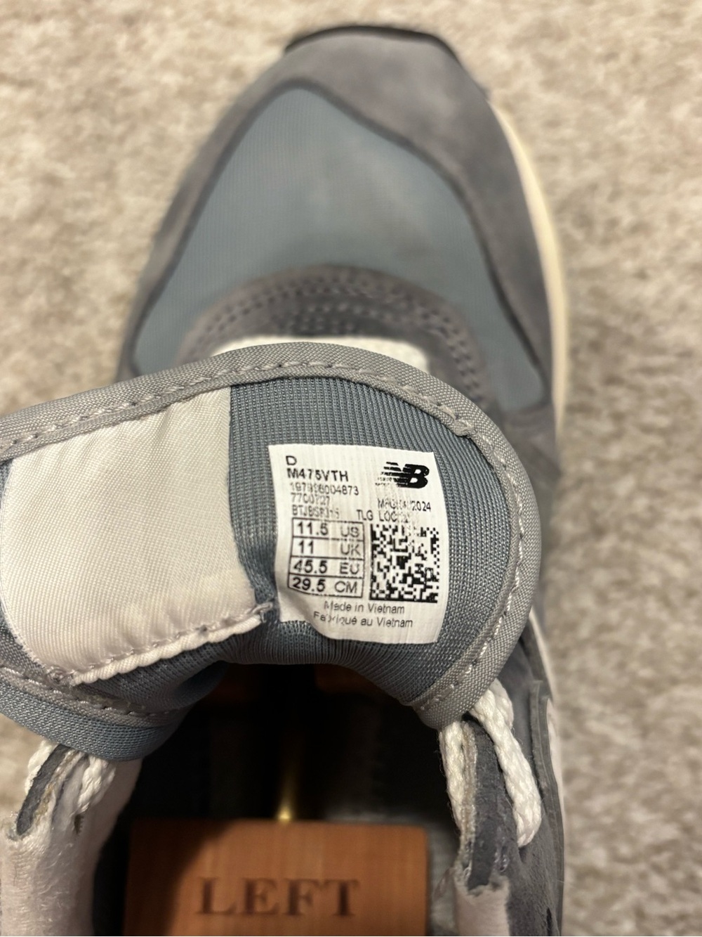 New Balance - Rare 475 - Grey / Grey Blues - Picture 10 of 10